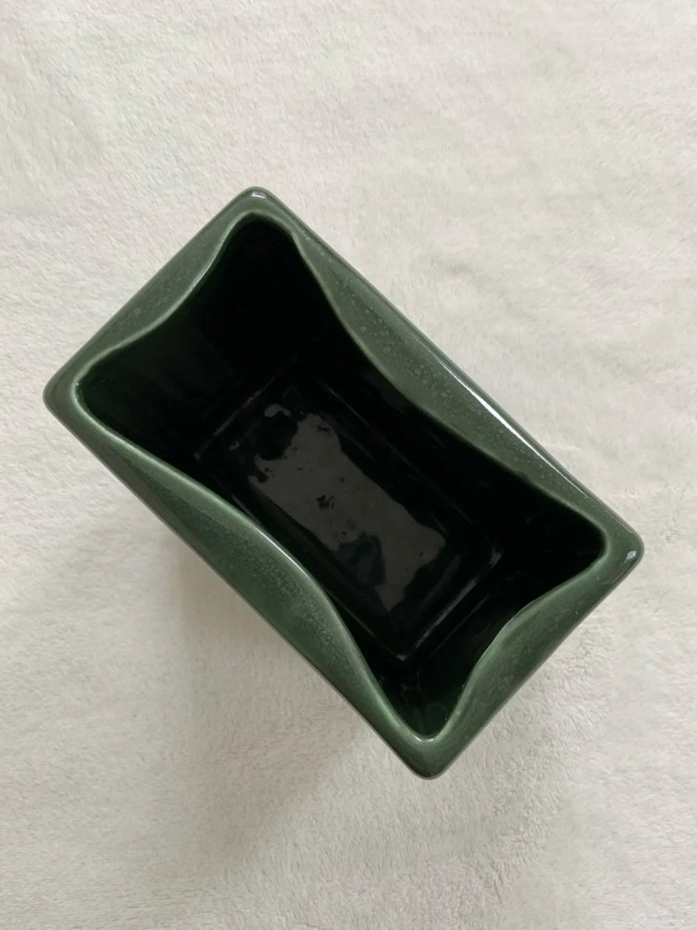 Vintage Hyalyn 229 Green Vase Planter MCM Hickory NC USA Art Pottery